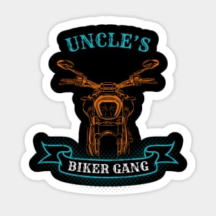 Uncle's Biker Gang Father's Day Sticker